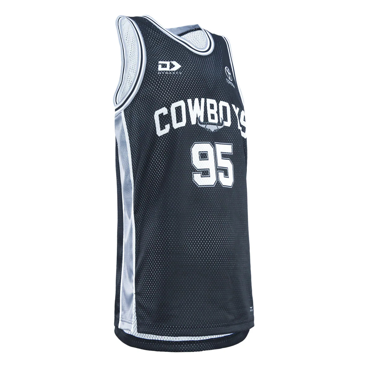 NRL 2025 Basketball Singlet - North Queensland Cowboys - Adult - Mens - Image 2