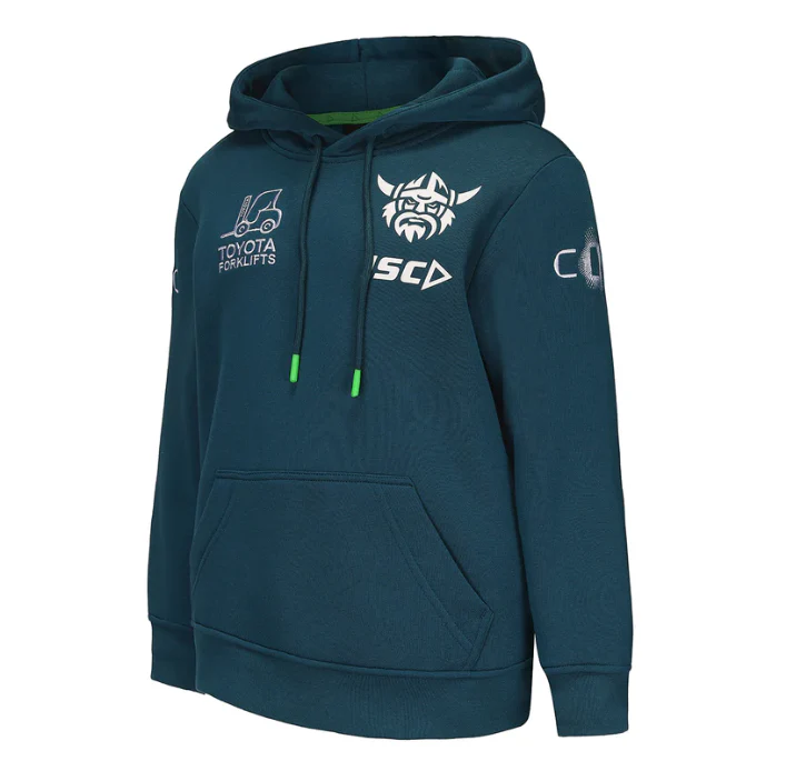 NRL 2025 Fleece Hoodie - Canberra Raiders - Jungle - Youth - Kids - Jumper - Image 2