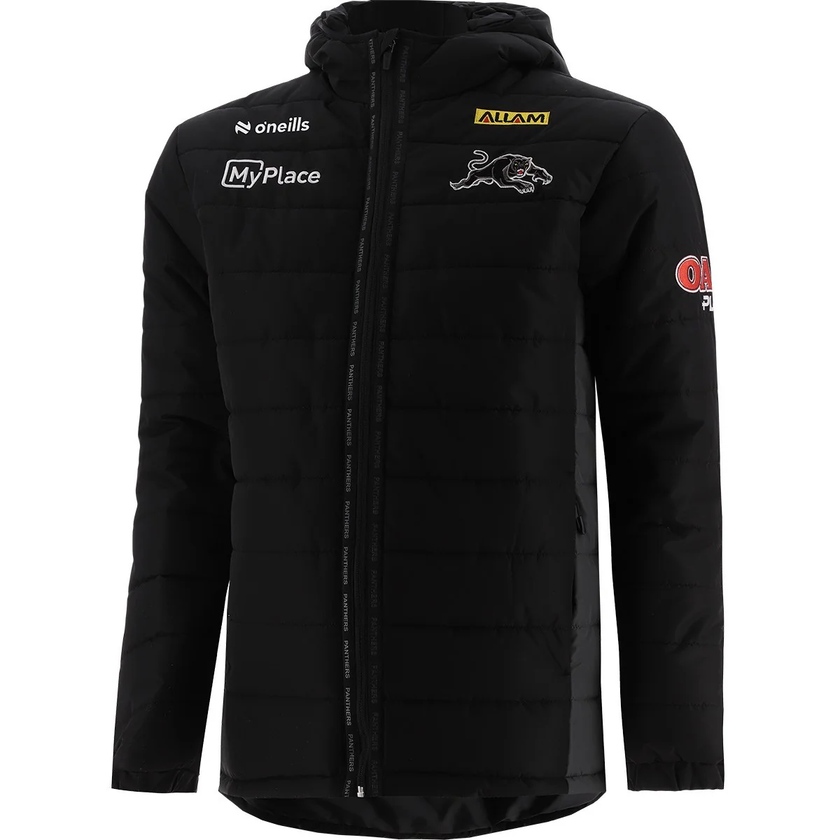 NRL 2025 Hooded Padded Jacket - Penrith Panthers - Adult - Mens
