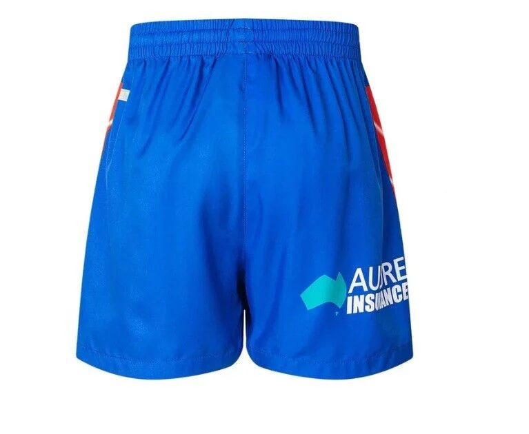 NRL 2025 Performance Gym Shorts - Newcastle Knights - Kids - YOUTH - CLASSIC - Image 2