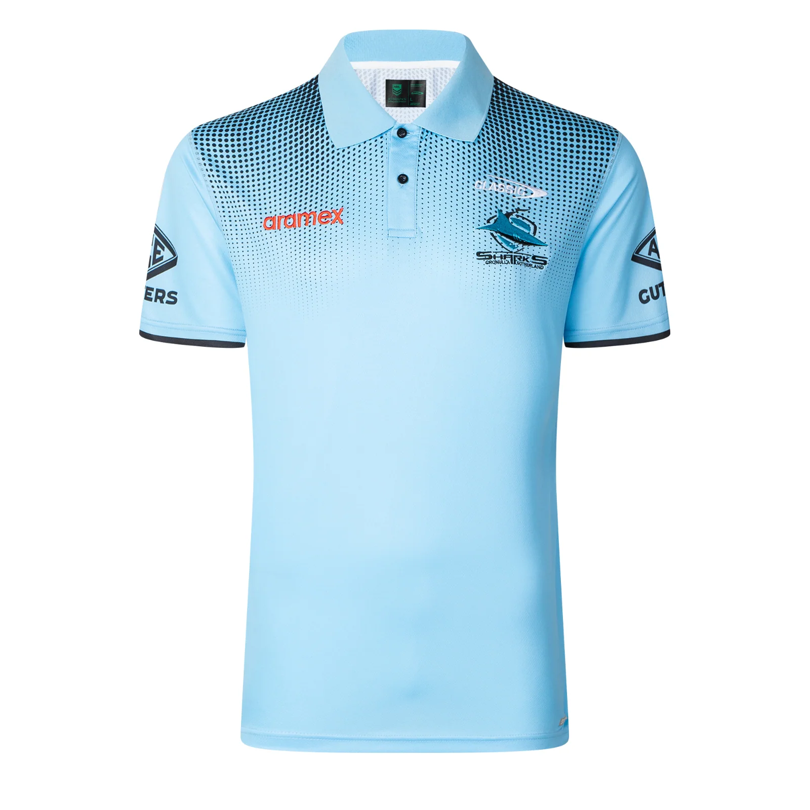 NRL 2025 Players Polo - Cronulla Sharks - Blue - Adult - Mens - Image 17