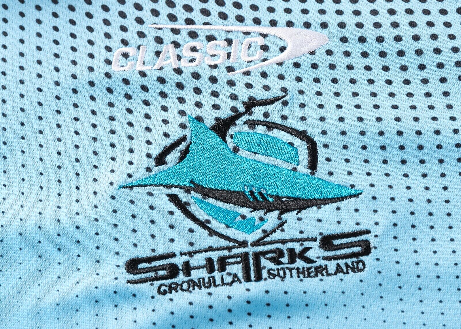 NRL 2025 Players Polo - Cronulla Sharks - Blue - Adult - Mens - Image 5