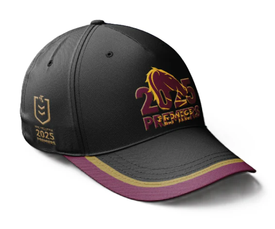 NRL 2025 Premiers Cap  Brisbane Broncos  Adult  OSFM