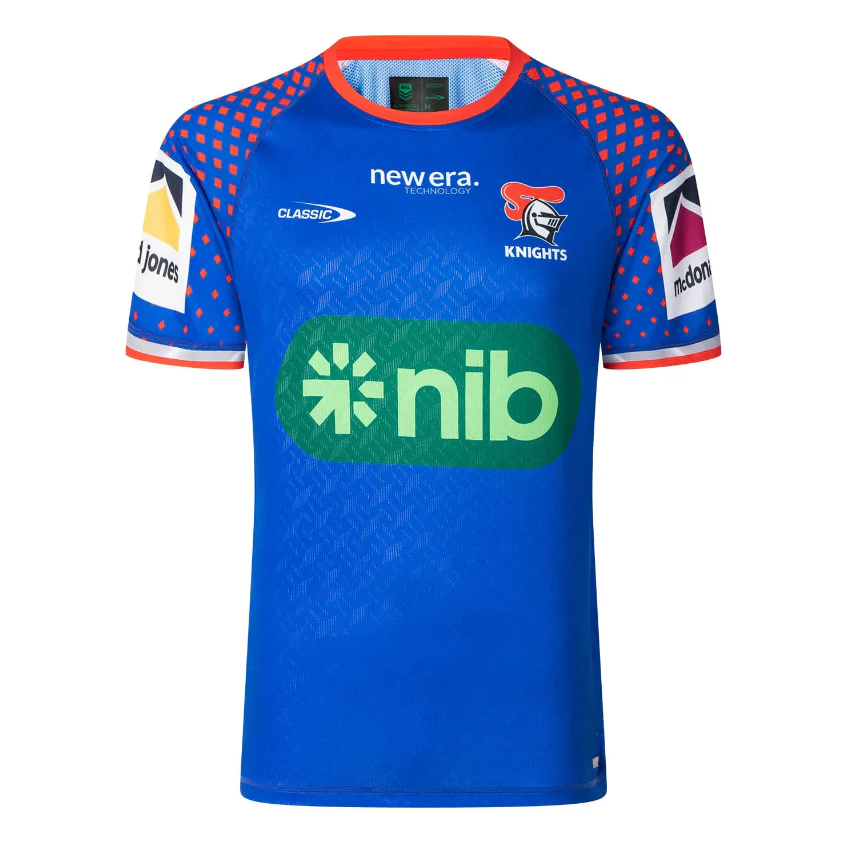 NRL 2025 Pro Training Tee Shirt - Newcastle Knights - Kids - YOUTH - CLASSIC