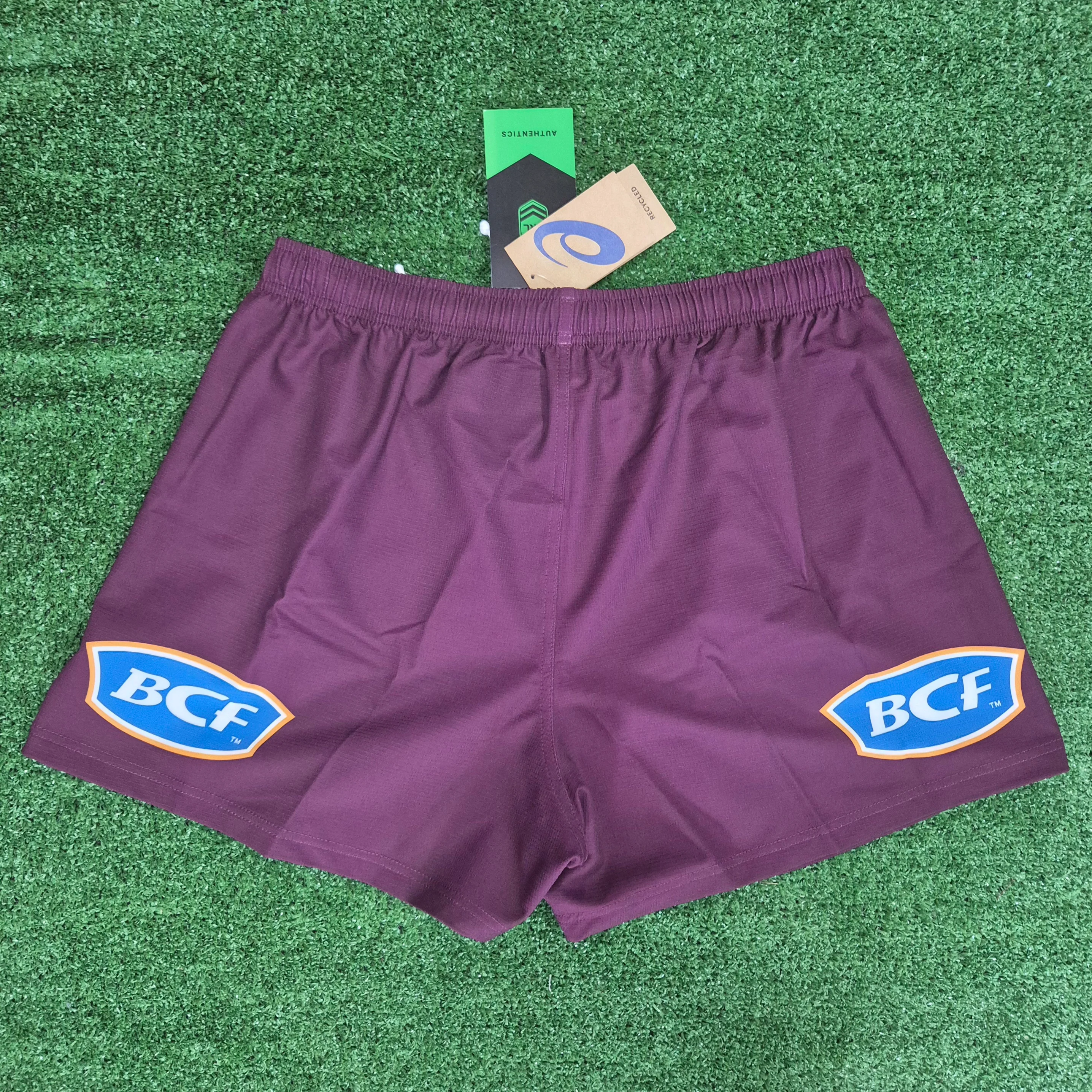NRL 2025 Home Playing Footy Shorts - Brisbane Broncos - Adult - Mens - Image 2