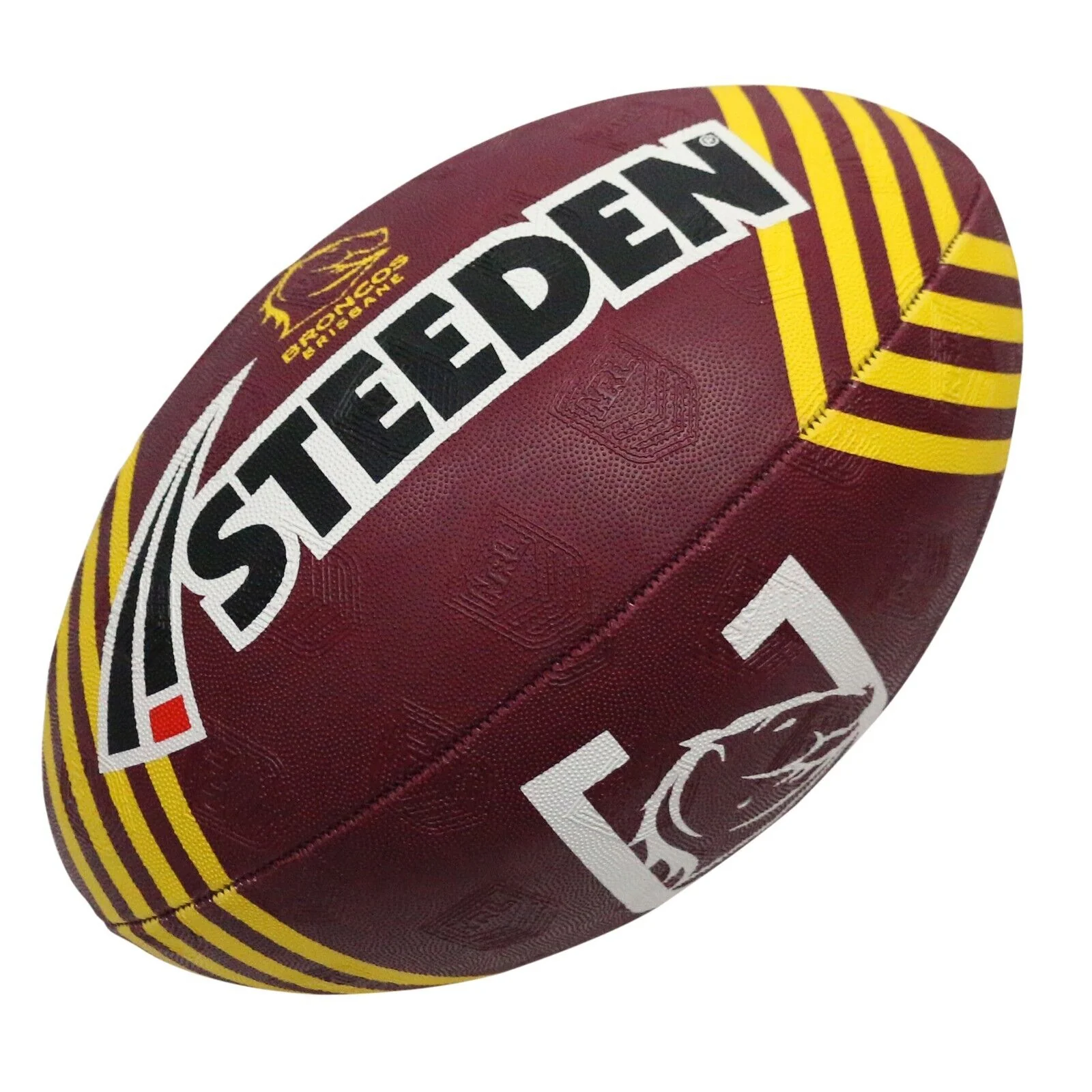 NRL 2025 Supporter Football - Brisbane Broncos - Ball - Size 11 - Image 2