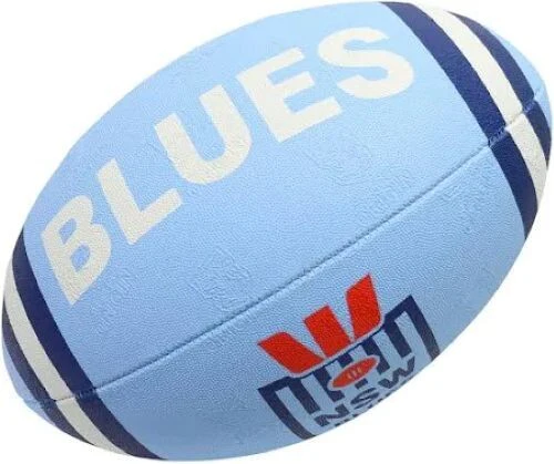 NRL 2025 Supporter Football - New South Wales Blues - Game Ball Size 11 - NSW
