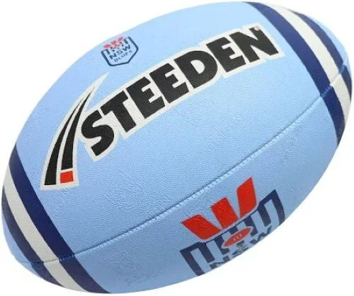 NRL 2025 Supporter Football - New South Wales Blues - Game Ball Size 5 - NSW - Image 2