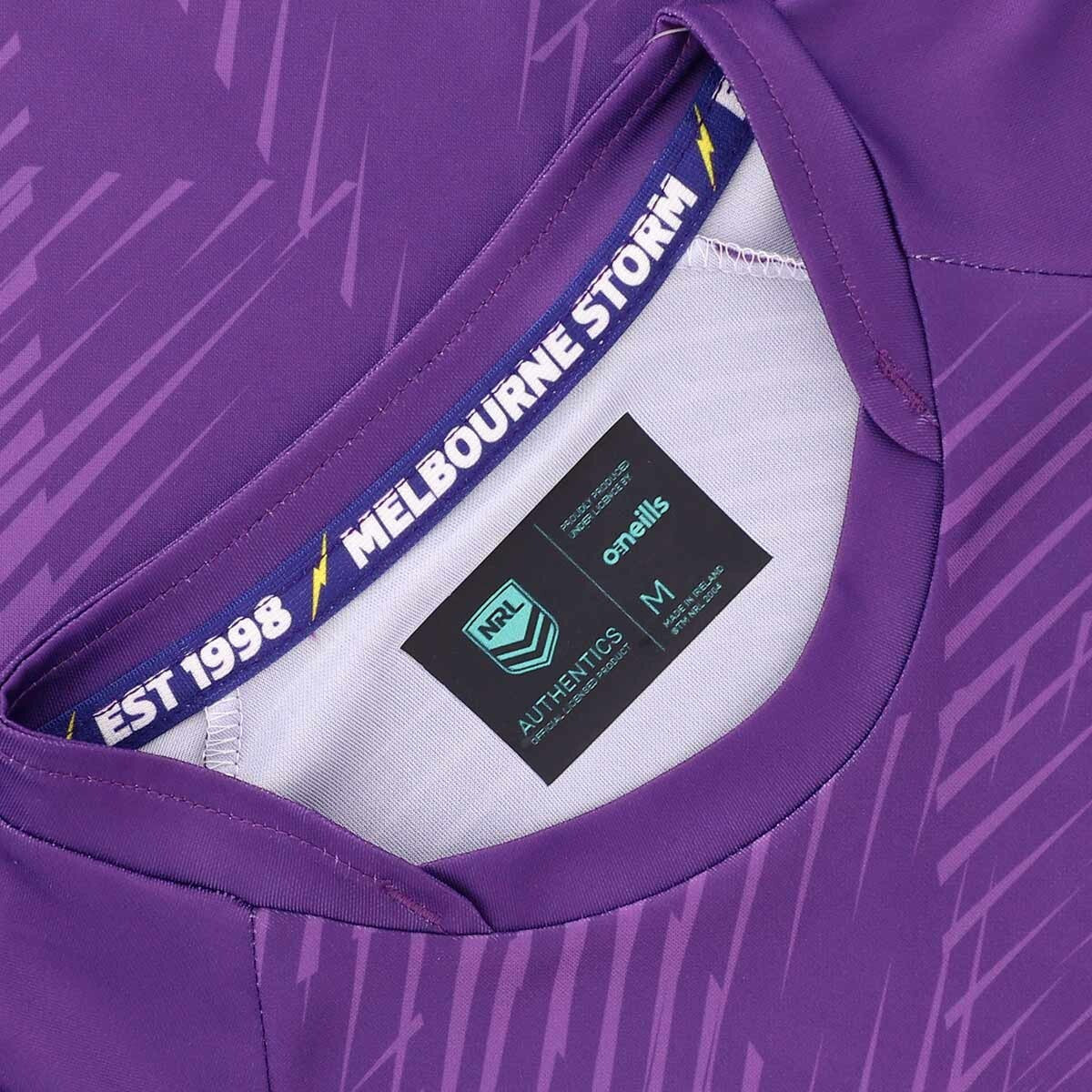 NRL 2025 Training Singlet - Melbourne Storm - Purple - Adult - Mens - Image 3