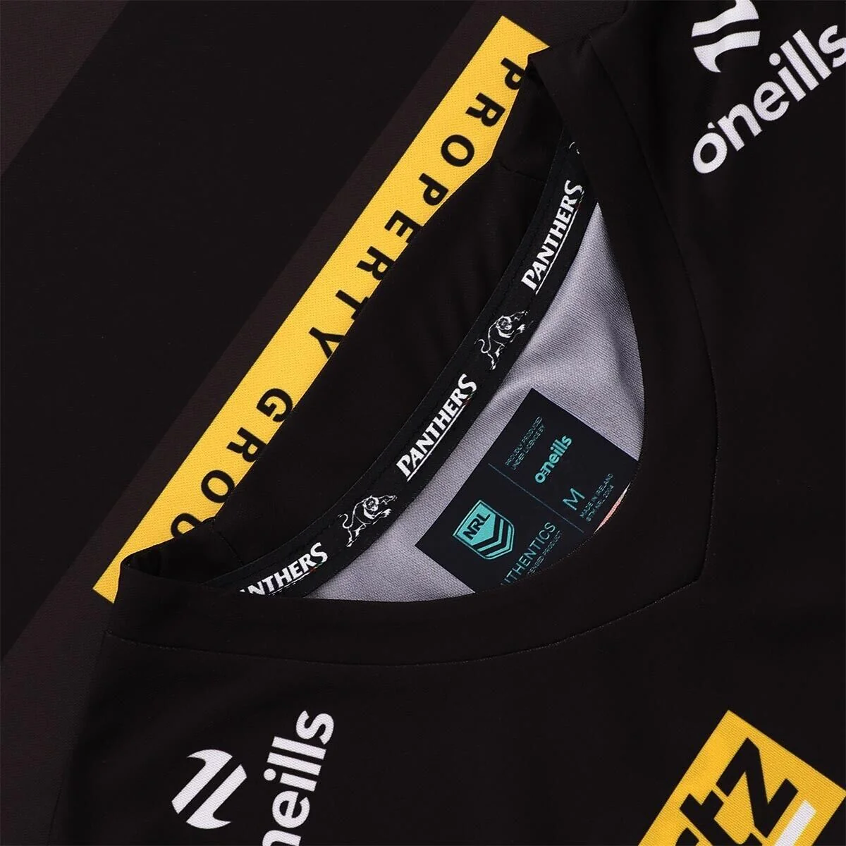 NRL 2025 Training Singlet - Penrith Panthers - Black - Adult - Mens - Image 5