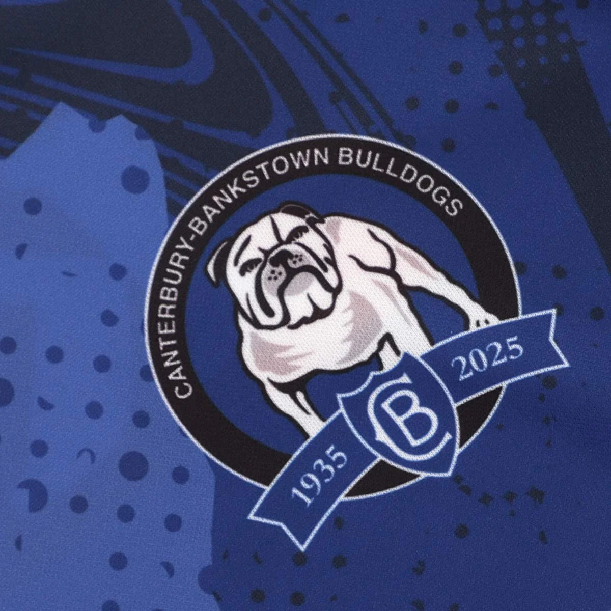 NRL 2025 Training Tee - Canterbury Bulldogs - Blue - Adult - Mens - Image 3