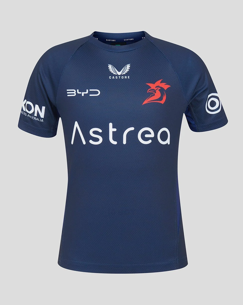 NRL 2025 Training Tee - Sydney Roosters - Navy - Adult - Mens