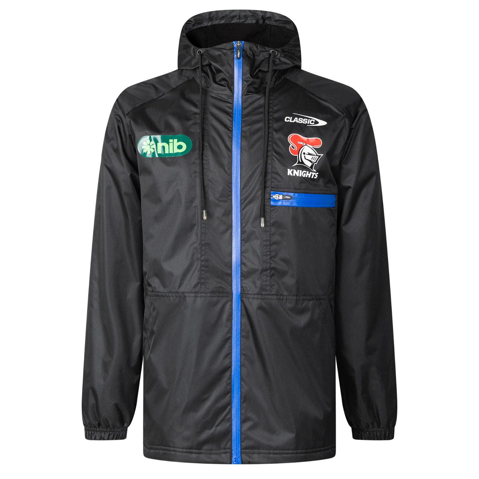 NRL 2025 Wet Weather Jacket - Newcastle Knights - Adult - Mens