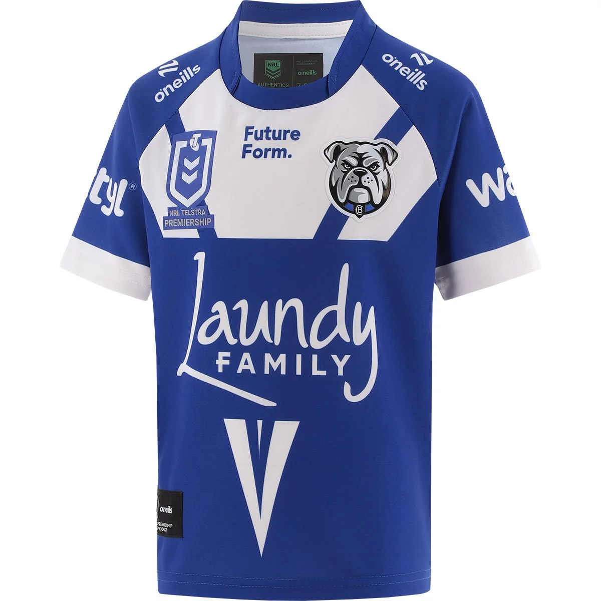 NRL 2026 Away Jersey  Canterbury Bulldogs  Blue  Youth  Kids