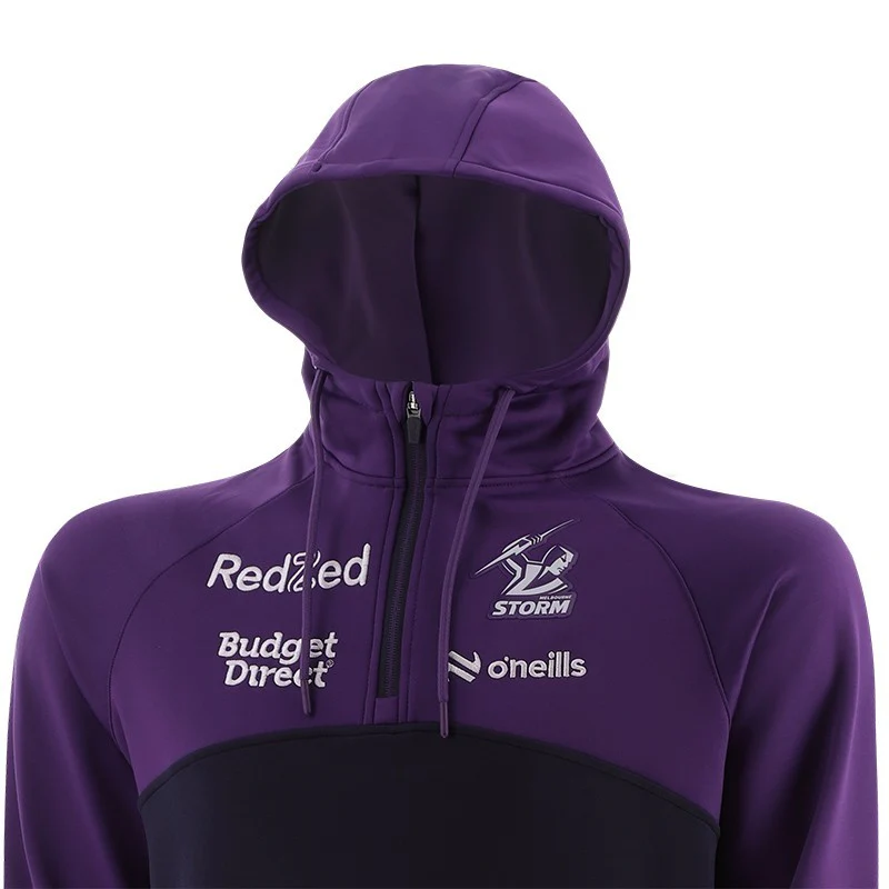 NRL 2026 Fleece Hoodie - Melbourne Storm - Jumper - Adult - Mens - Image 2