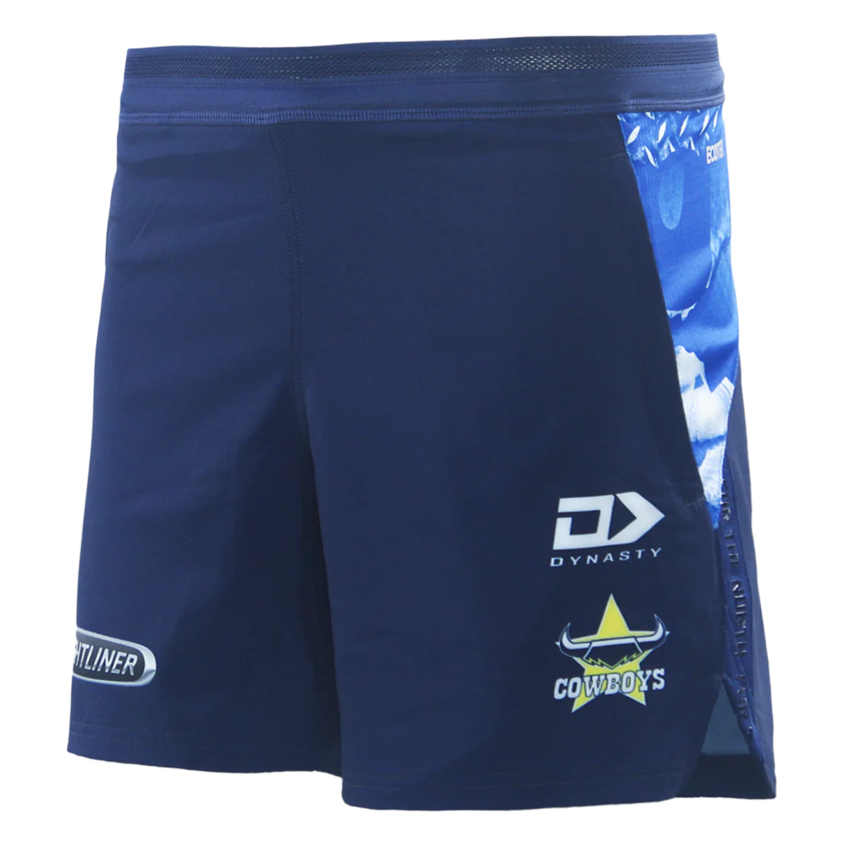 NRL 2026 Gym Shorts - North Queensland Cowboys - Navy - Adult - Mens - Image 2