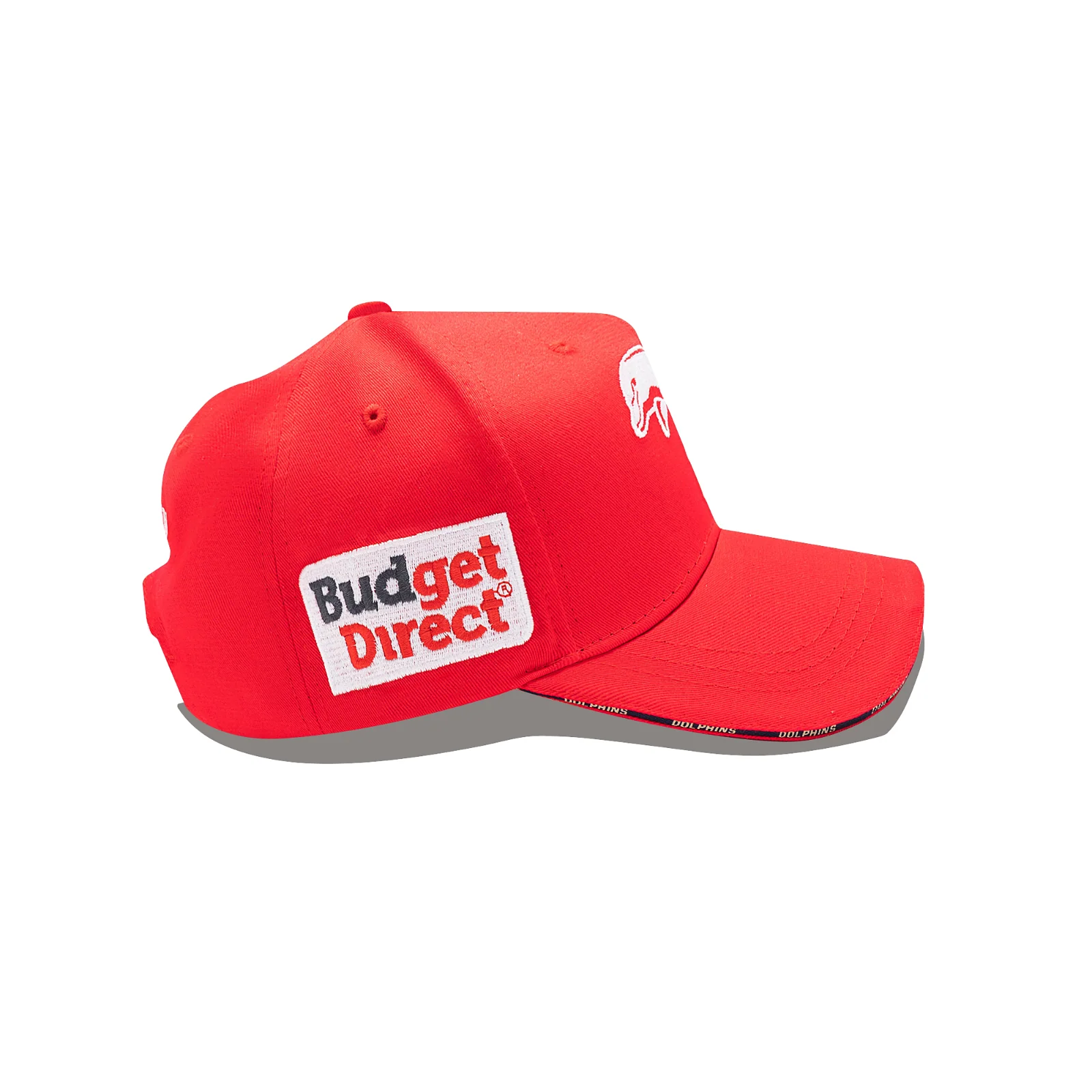 NRL 2026 Media Cap - Dolphins - OSFM - Adult - Red - Image 4