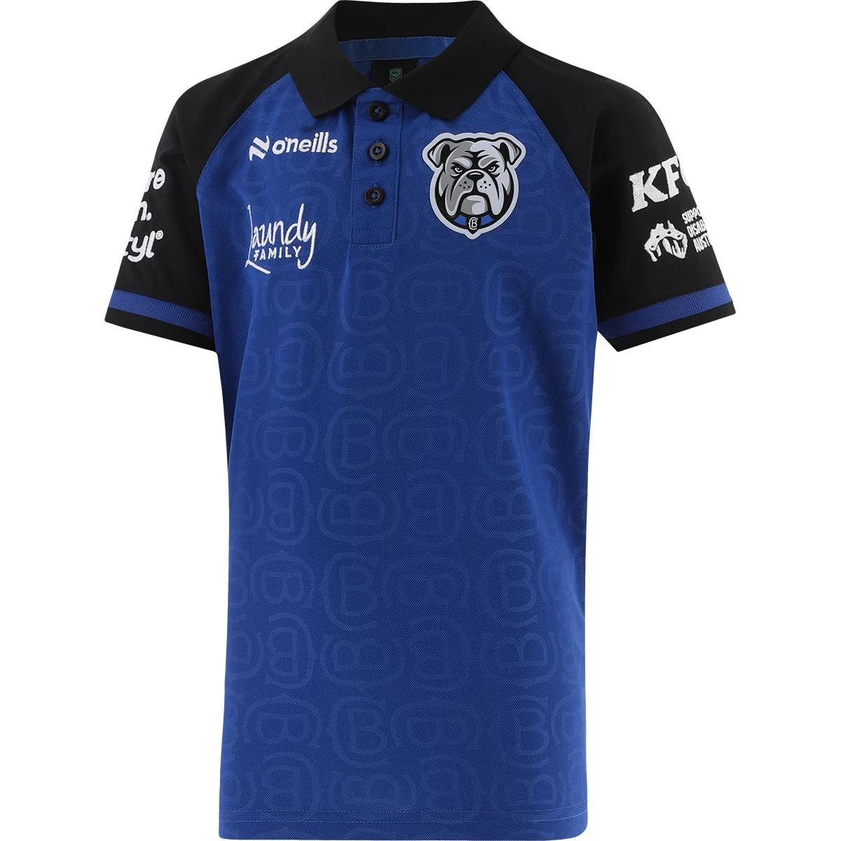 NRL 2026 Media Polo - Canterbury Bulldogs - Blue - Youth - Kids