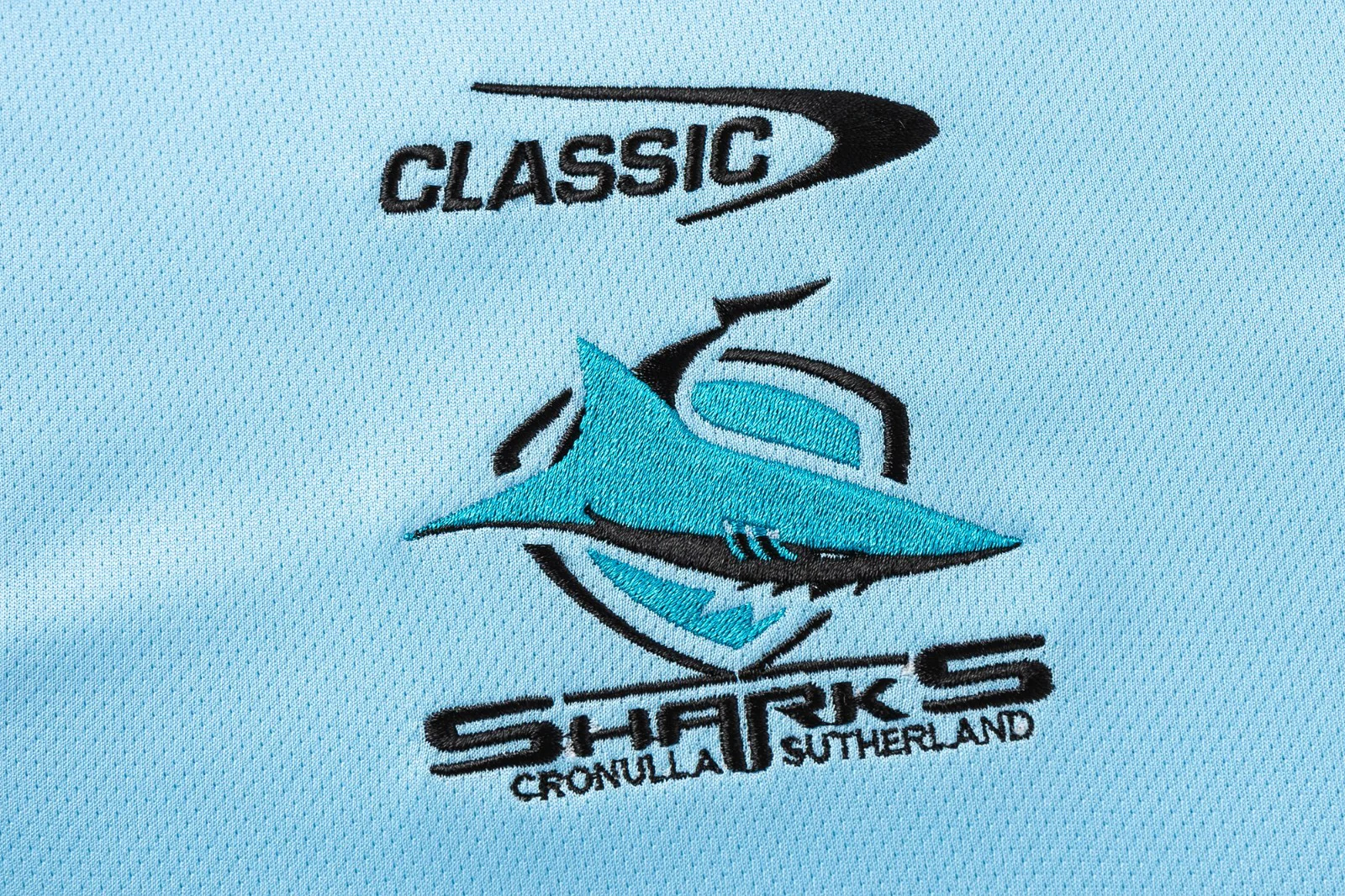 NRL 2026 Media Polo - Cronulla Sharks - Blue - Adult - Mens - Image 6