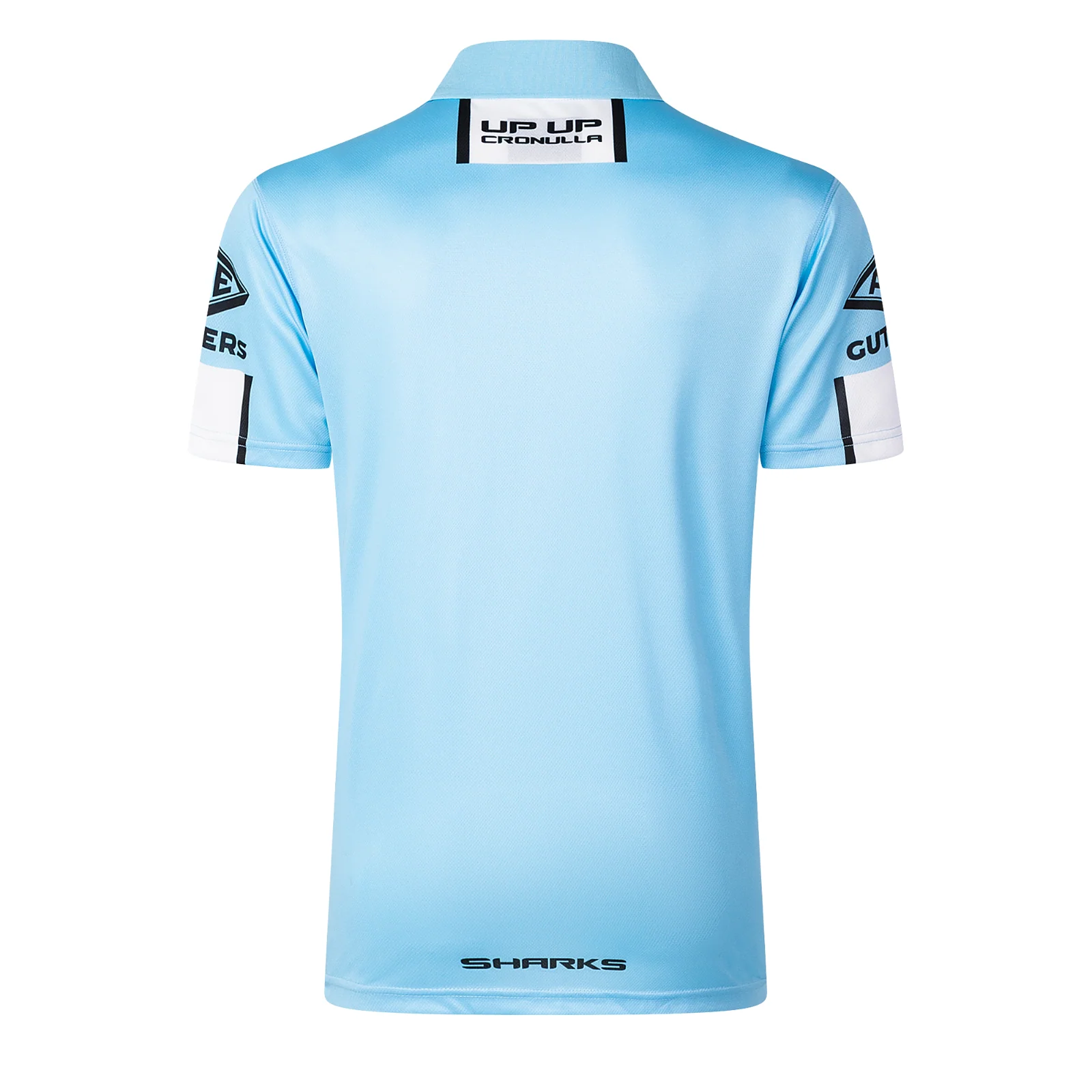 NRL 2026 Media Polo - Cronulla Sharks - Blue -  Youth - Kids - Image 3