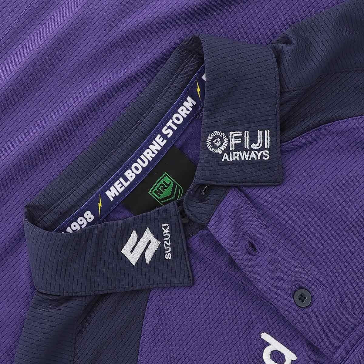 NRL 2026 Media Polo - Melbourne Storm - Adult - Mens - Image 5