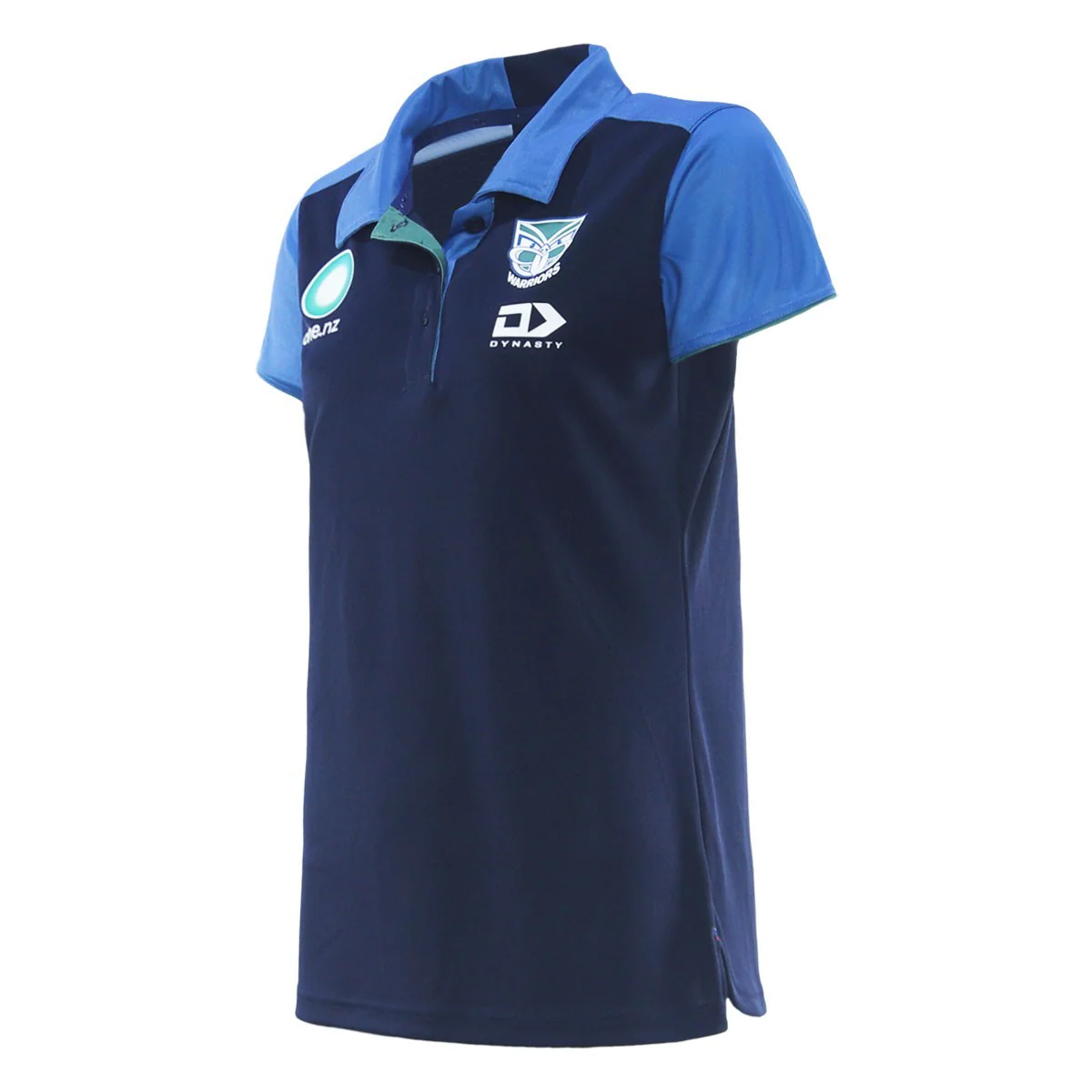 NRL 2026 Media Polo - New Zealand Warriors - Youth - Kids - Navy - Image 2