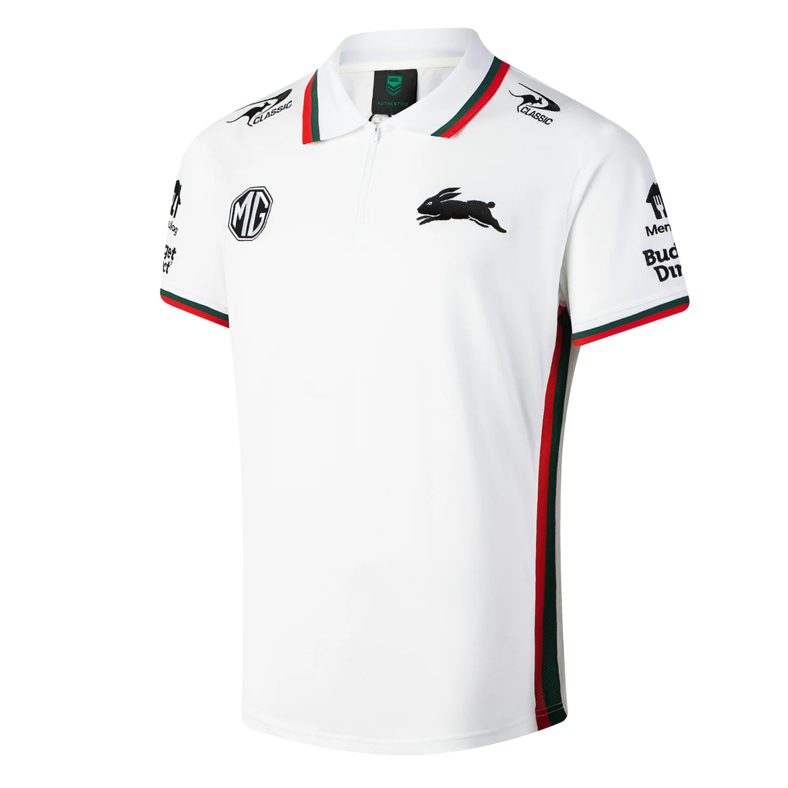 NRL 2026 Media Polo Shirt - South Sydney Rabbitohs - Adult - Mens - Image 2