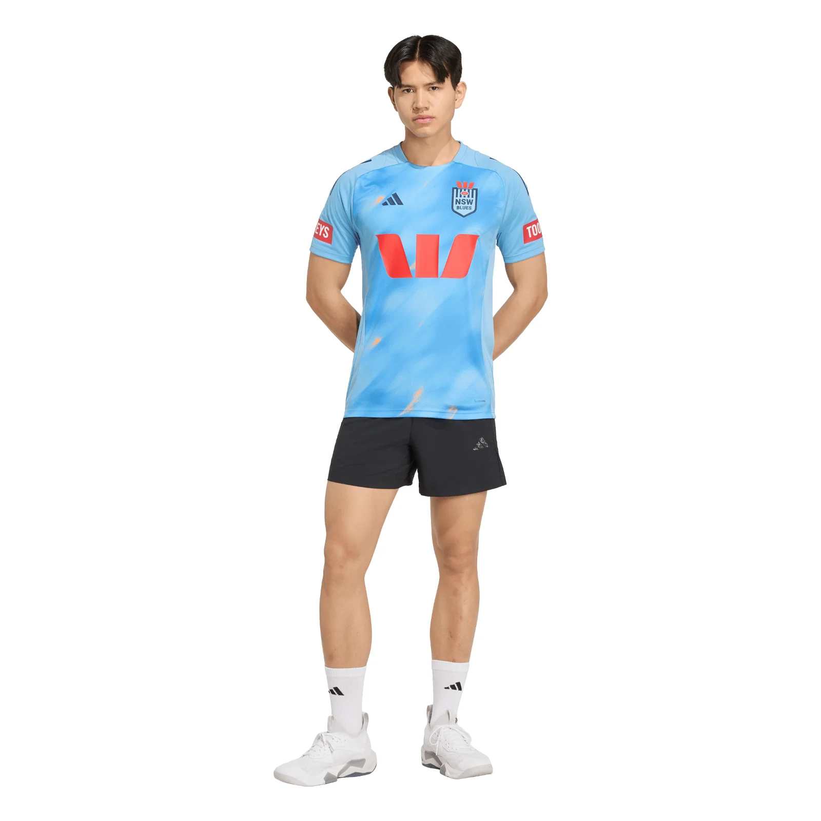NRL 2026 Performance Tee - New South Wales Blues - Light Blue - NSW - Mens - Image 4