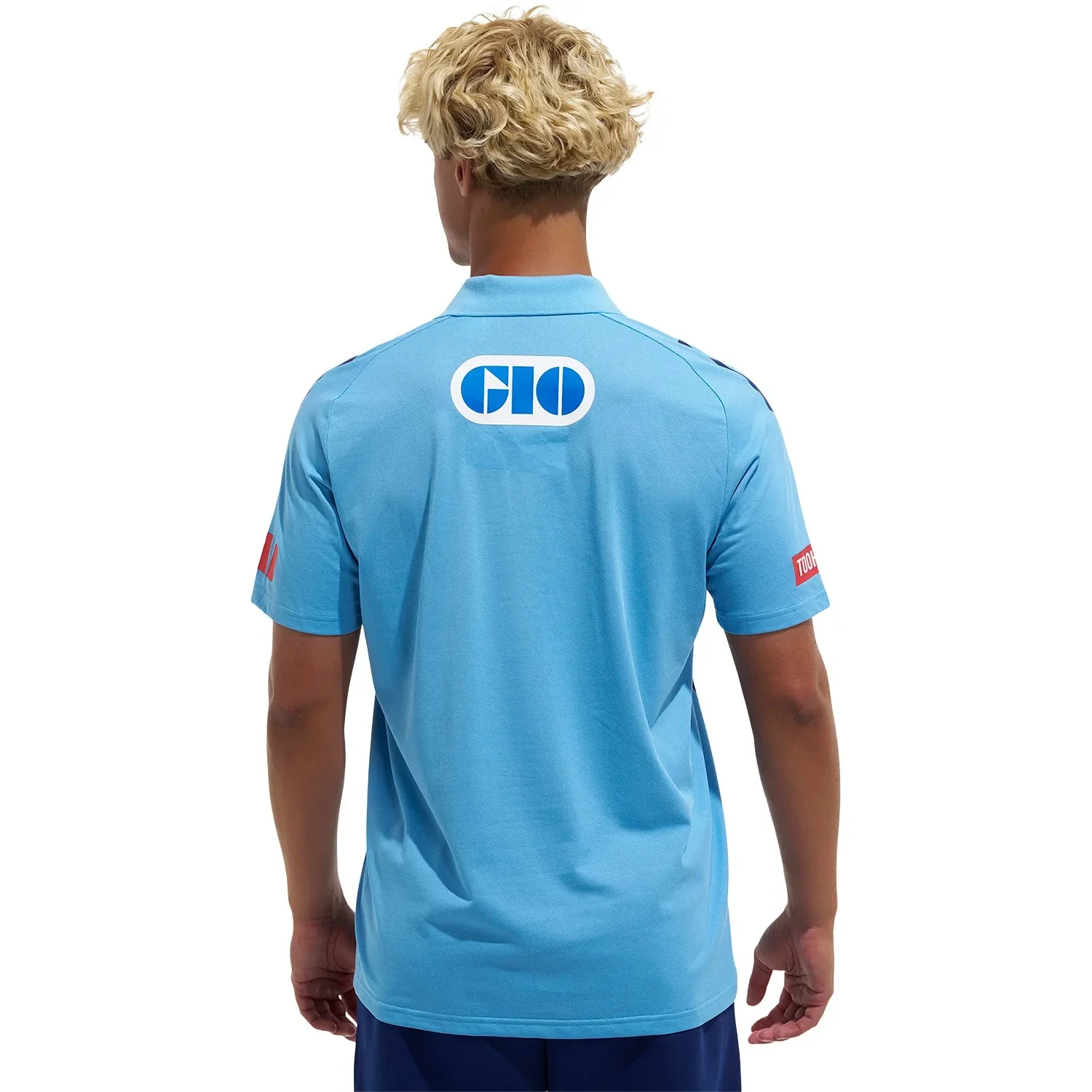 NRL 2026 Polo - New South Wales Blues - Light Blue - NSW - Adult - Mens - Image 3