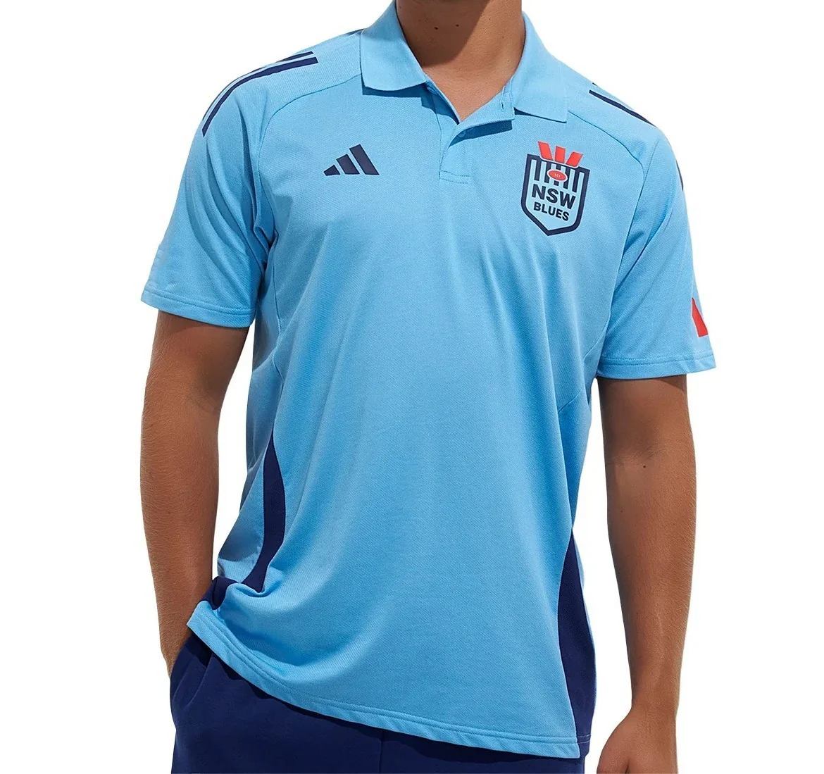 NRL 2026 Polo - New South Wales Blues - Light Blue - NSW - Youth - Kids