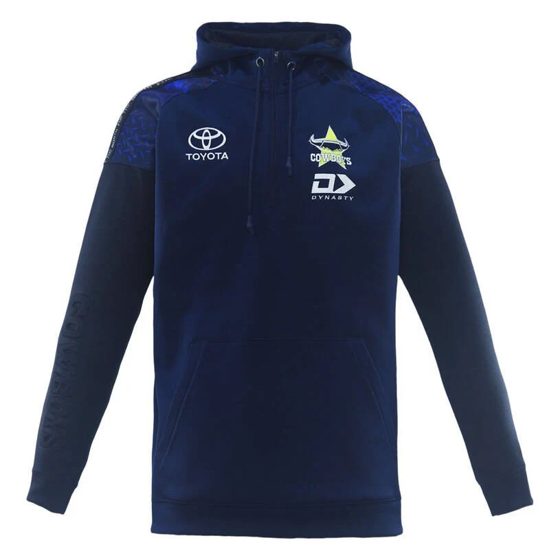 NRL 2026 Qtr Zip Hoodie - North Queensland Cowboys - Navy - Adult - Mens