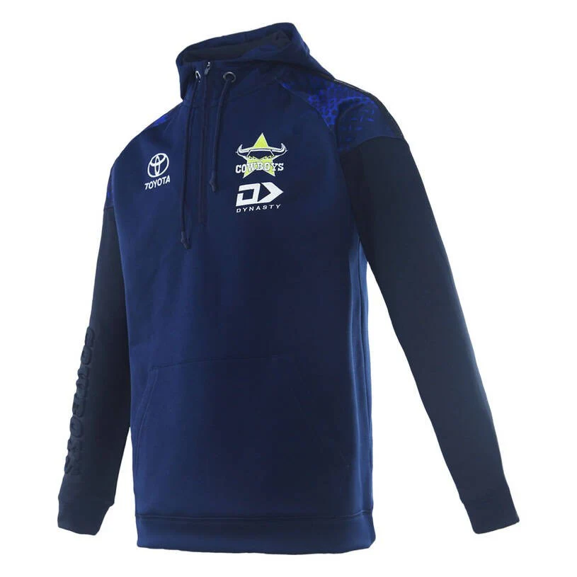 NRL 2026 Qtr Zip Hoodie - North Queensland Cowboys - Navy - Adult - Mens - Image 2