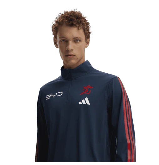 NRL 2026 Quarter Zip Shirt - Sydney Roosters - Adult - Mens - 1/4 - Qtr - Image 2