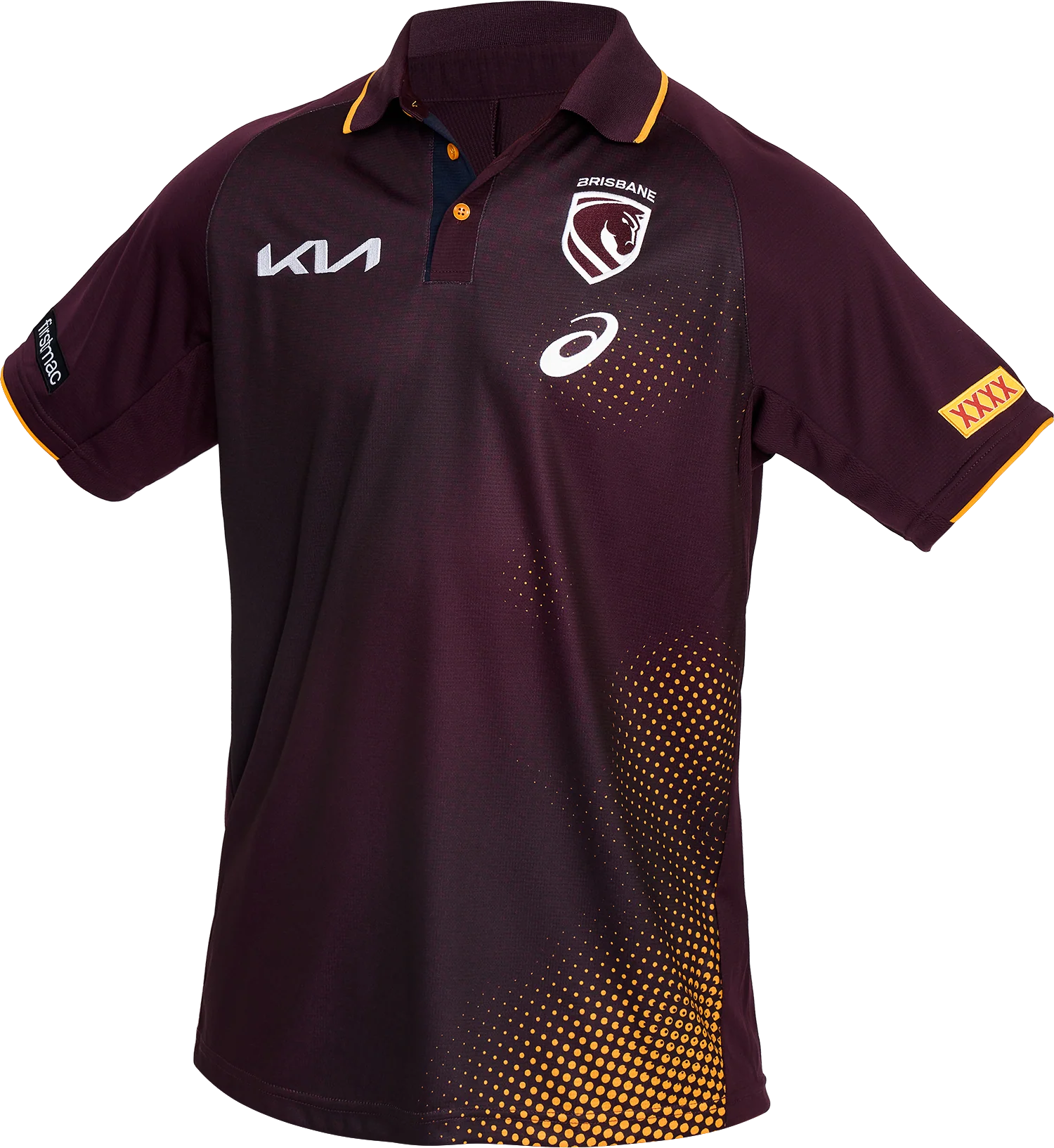 NRL 2026 Training Polo - Brisbane Broncos - Adult - Mens - Maroon