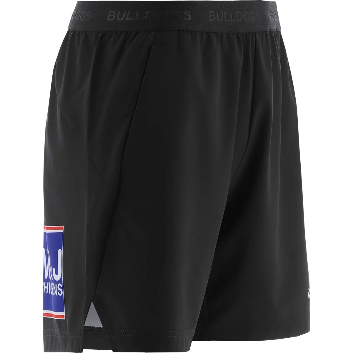 NRL 2026 Training Shorts - Canterbury Bulldogs - Black - Adult - Mens - Image 2