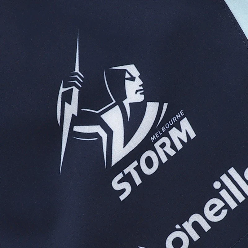 NRL 2026 Training Shorts - Melbourne Storm -Navy - Adult - Mens - Image 2