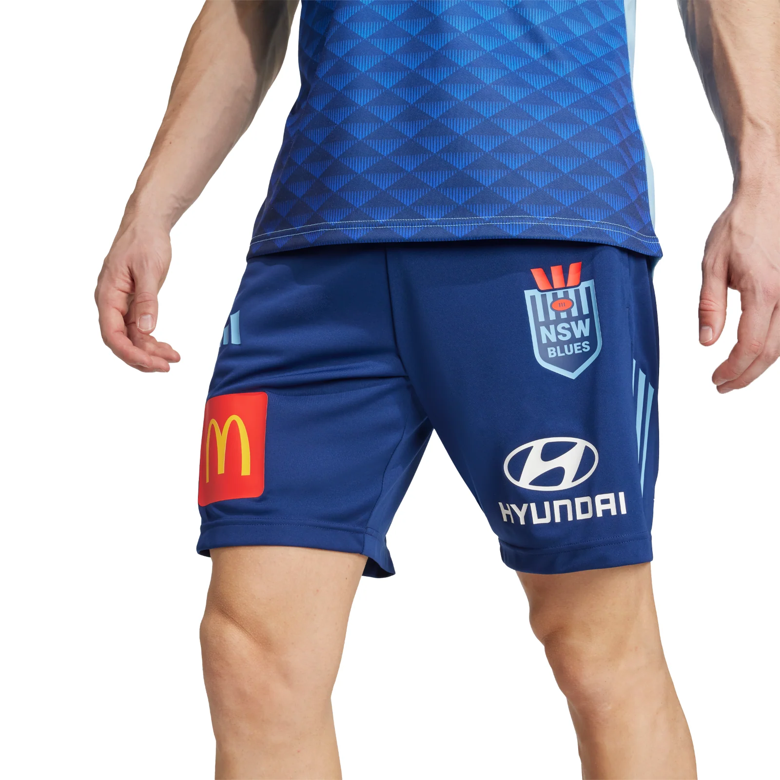NRL 2026 Training Shorts - New South Wales Blues - Gym - NSW - Adult - Mens - Image 5