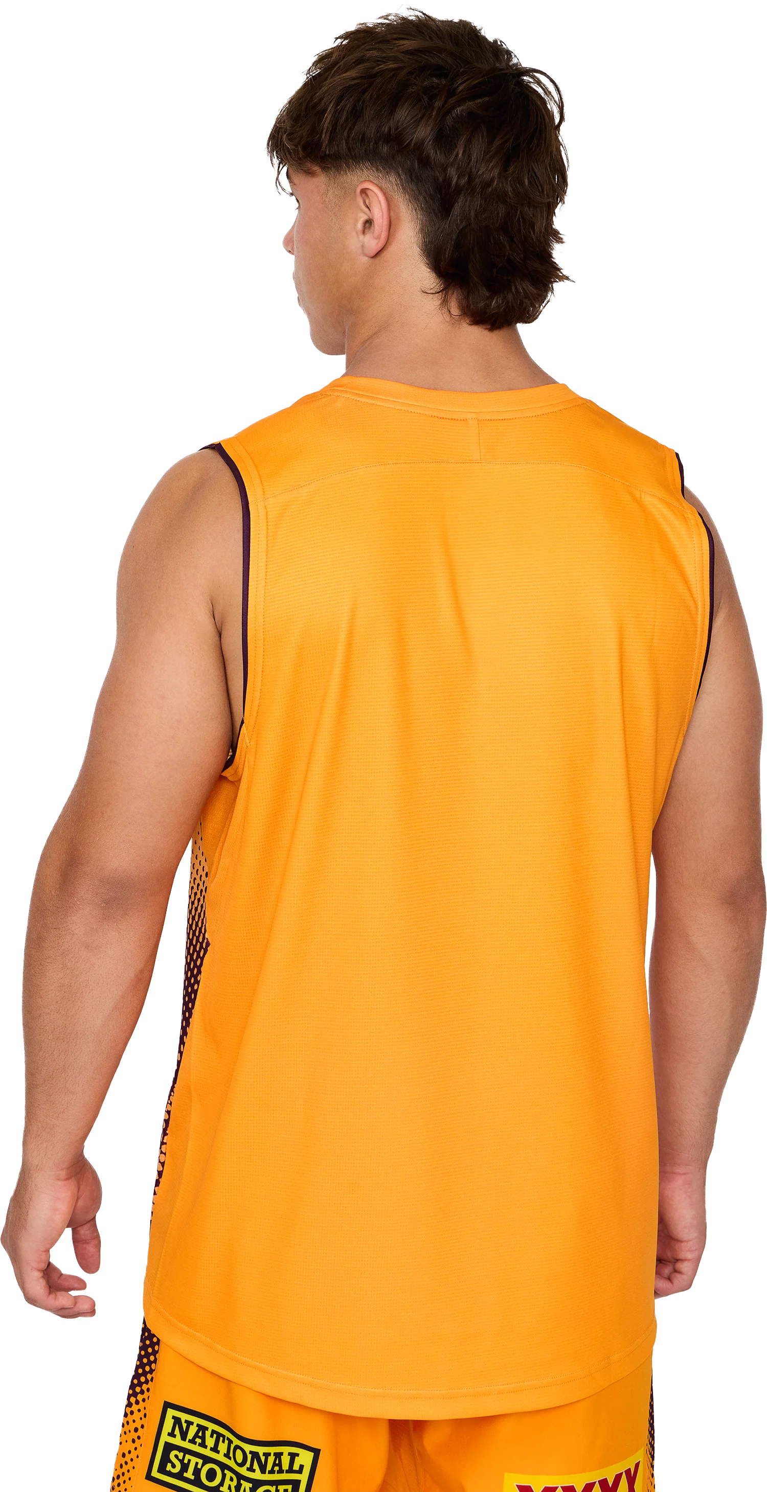NRL 2026 Training Singlet - Brisbane Broncos - Gold - Adult - Mens - Image 6