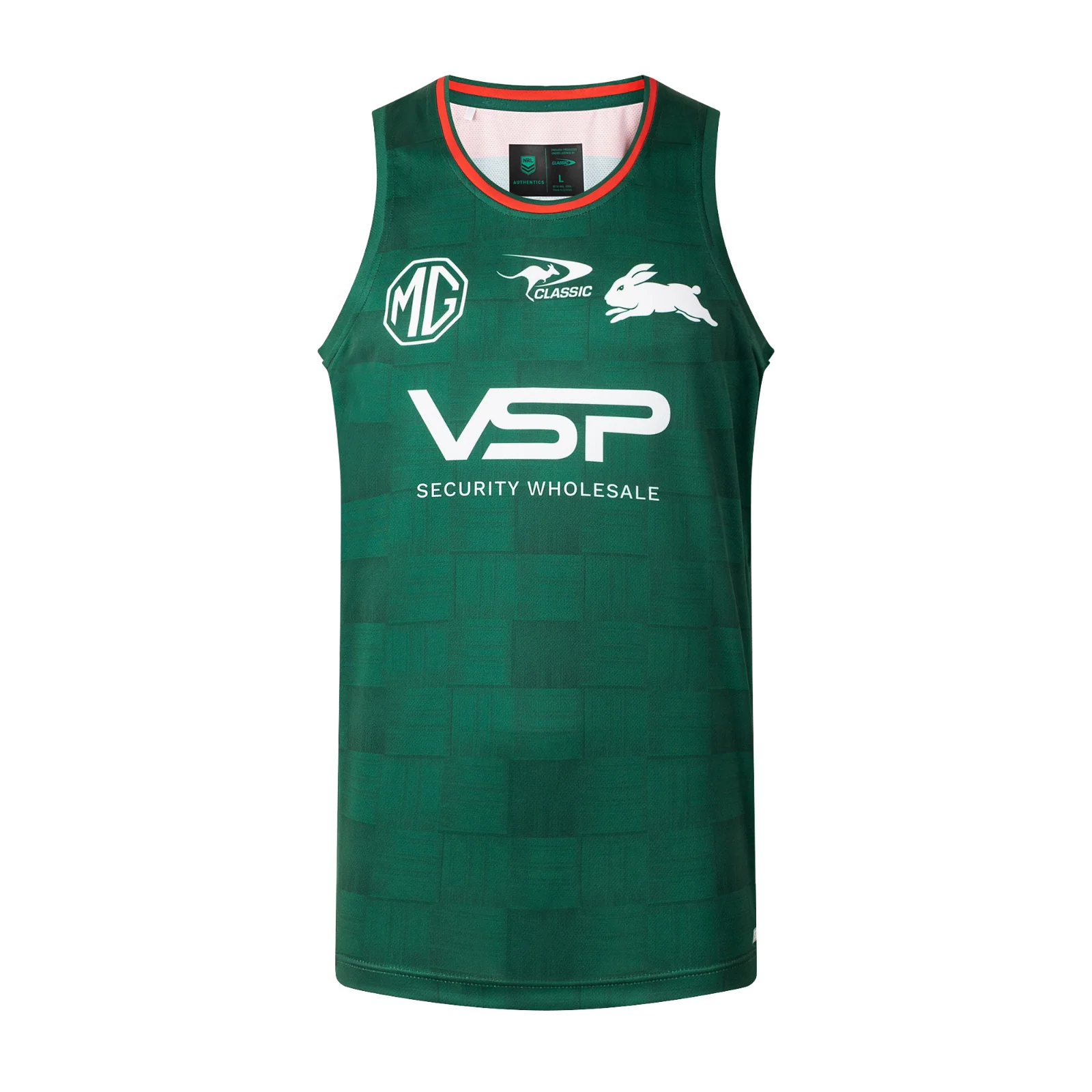 NRL 2026 Training Singlet - South Sydney Rabbitohs - Green -  Adult - Mens