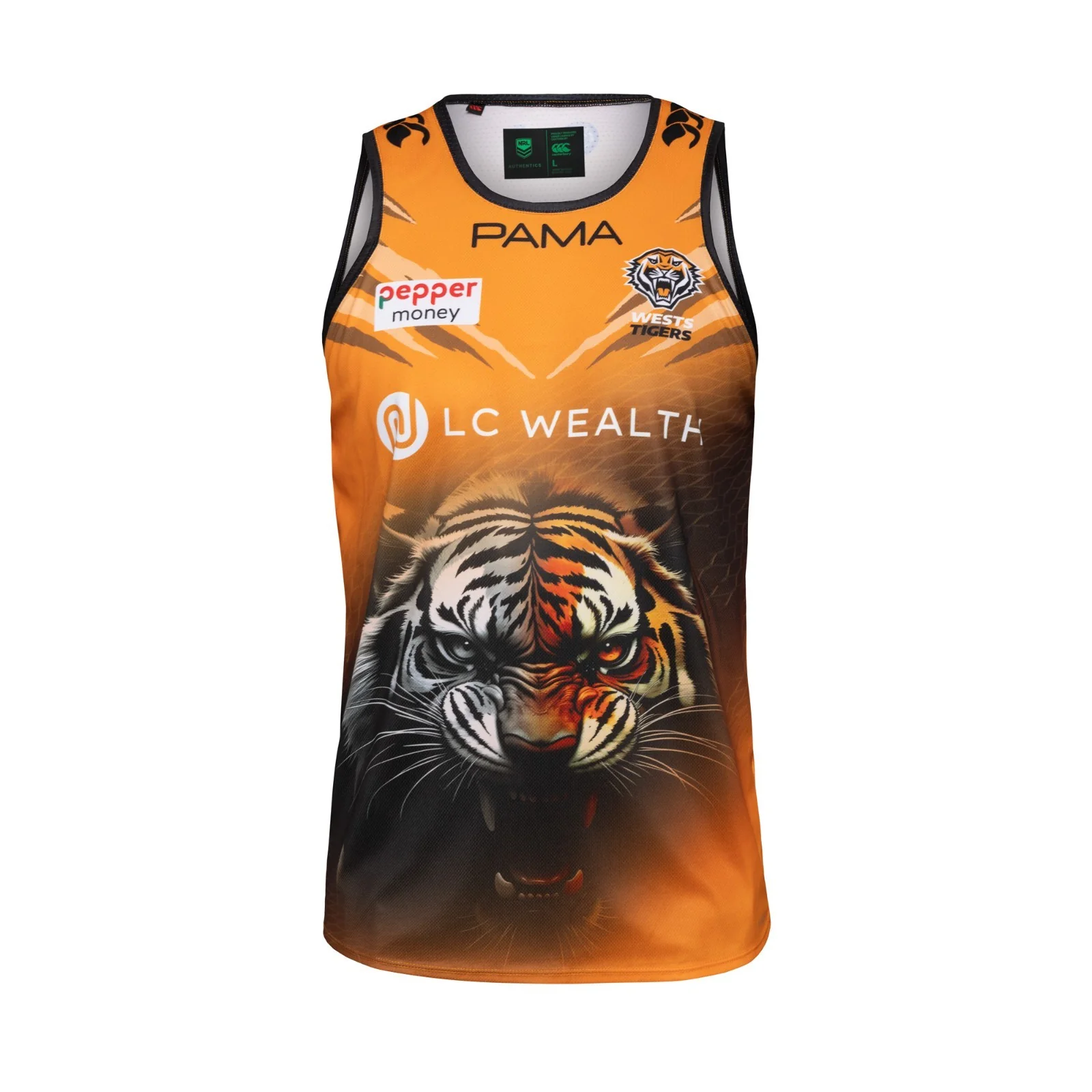 NRL 2026 Training Singlet - West Tigers - Adult - Mens