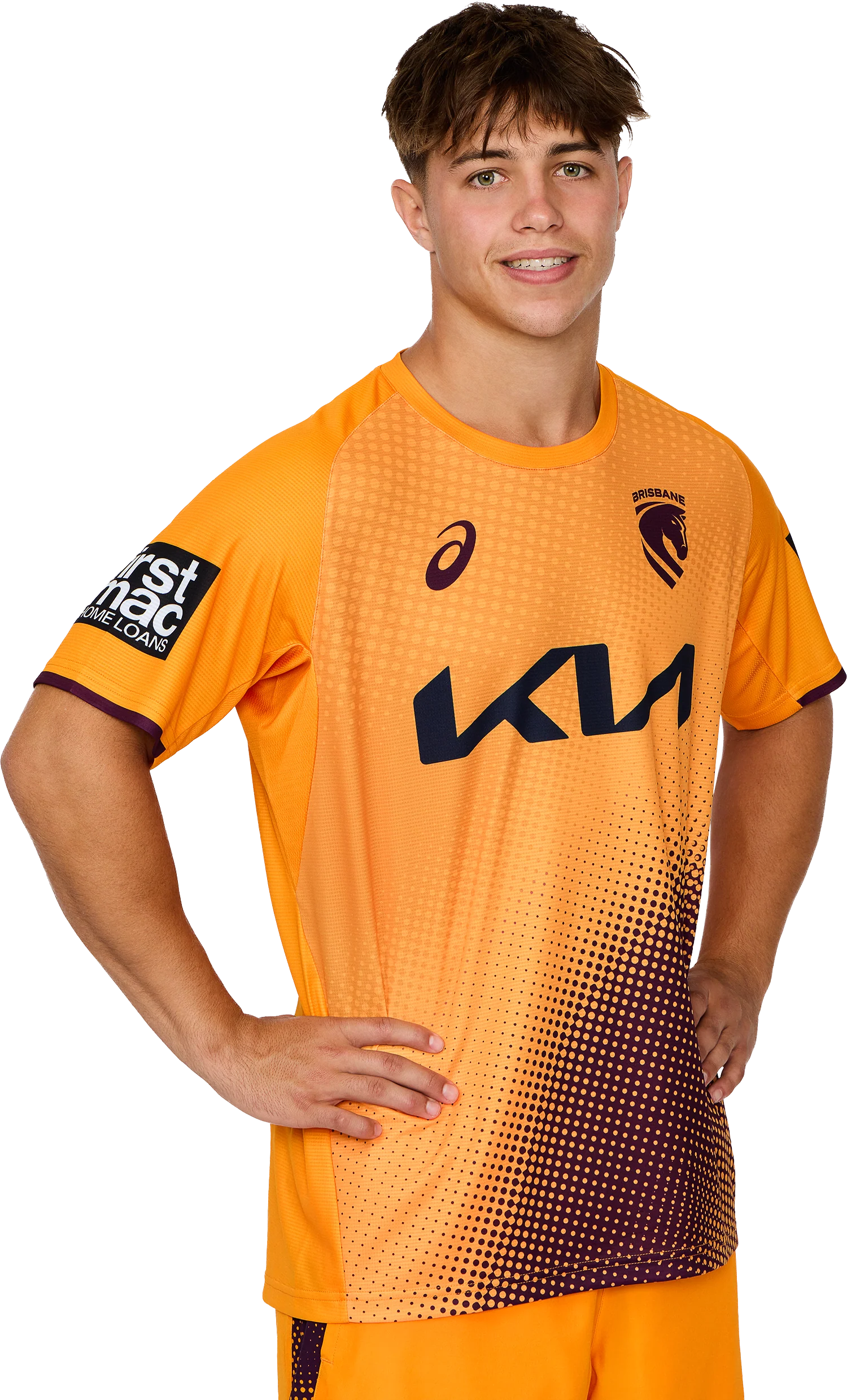 NRL 2026 Training Tee - Brisbane Broncos - Gold - Adult - Mens - Image 9