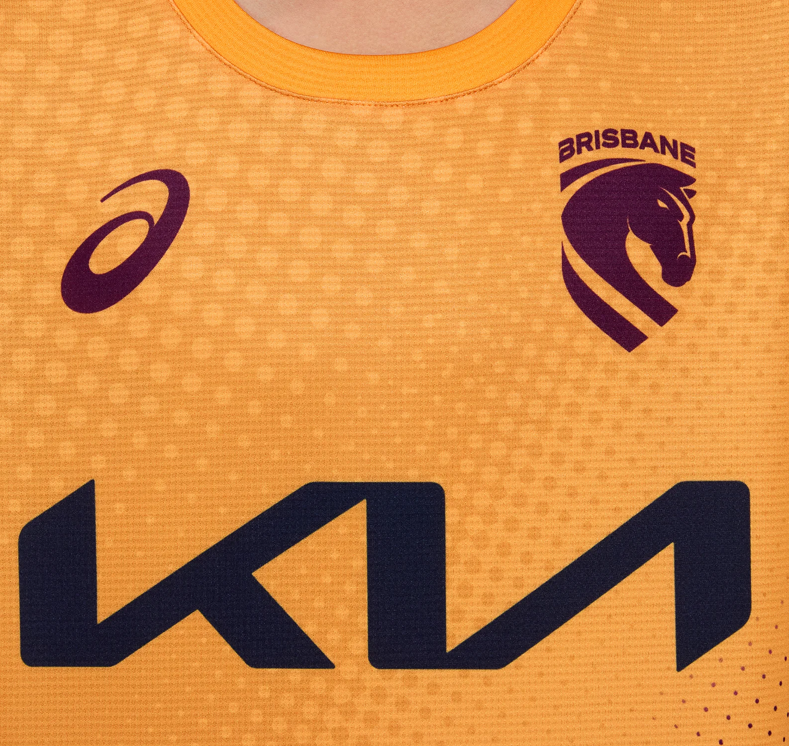 NRL 2026 Training Tee - Brisbane Broncos - Gold - Youth - Kids - Image 3