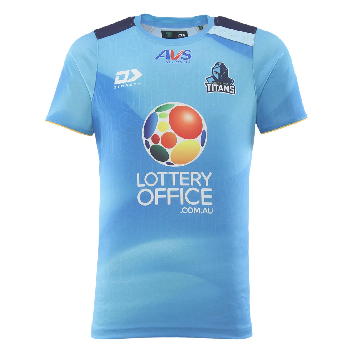 NRL 2026 Training Tee  Gold Coast Titans  Adult  Mens  TShirt  Cyan