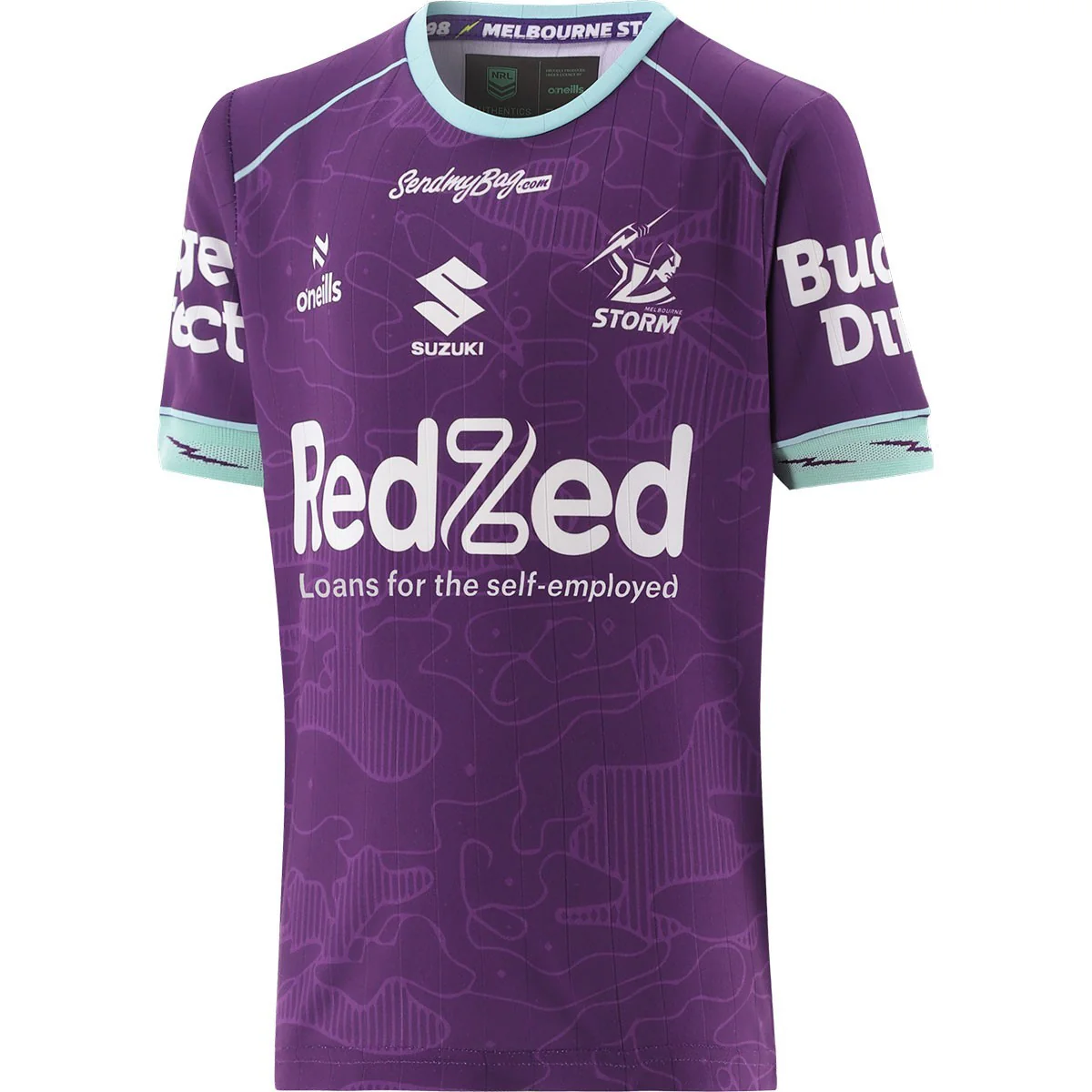NRL 2026 Training Tee - Melbourne Storm - Purple - Youth - Kids