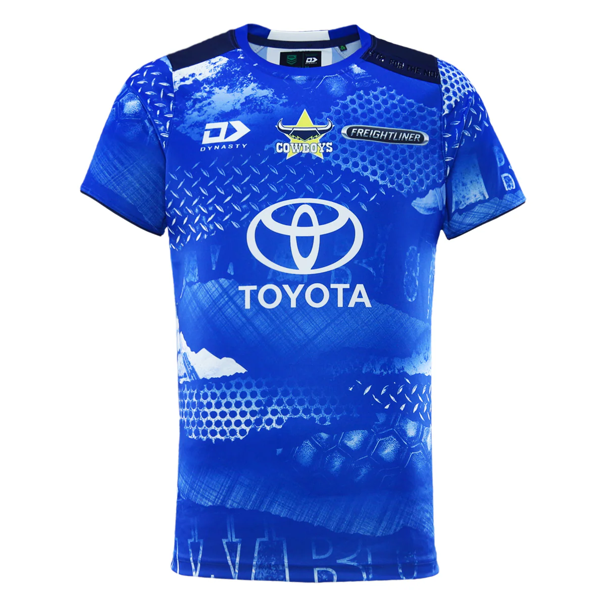 NRL 2026 Training Tee - North Queensland Cowboys - Blue - Adult - Mens