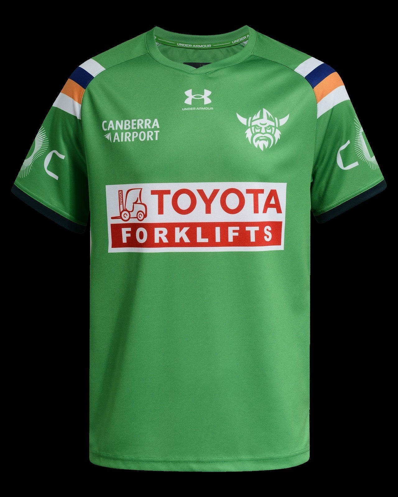NRL 2026 Training Tee Shirt - Canberra Raiders - Green/Dain - Adult - Mens