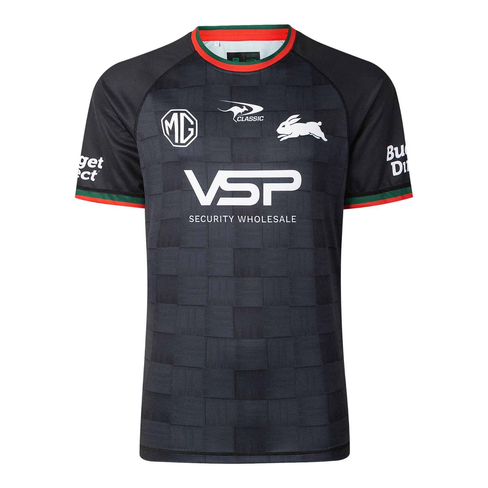 NRL 2026 Training Tee Shirt - South Sydney Rabbitohs -Black -  Adult - Mens