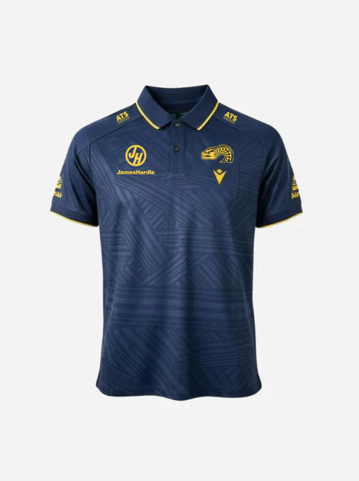 NRL 2026 Travel Polo Shirt - Paramatta Eels - Navy - Youth - Kids