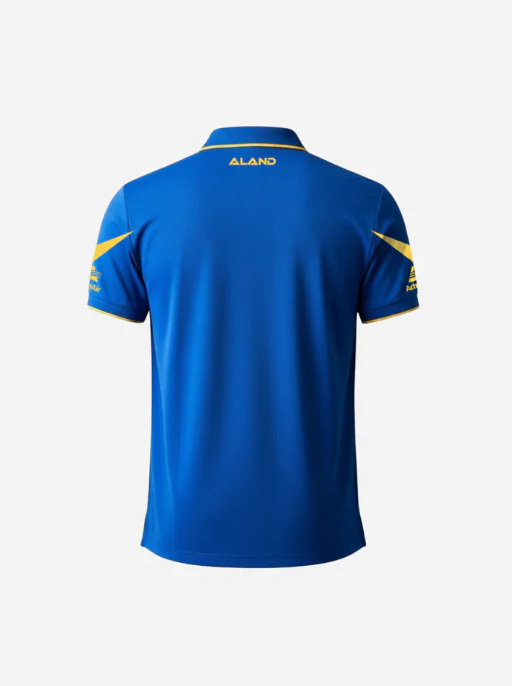 NRL 2026 Travel Polo Shirt - Parramatta Eels - Royal -  Adult - Mens - Image 2