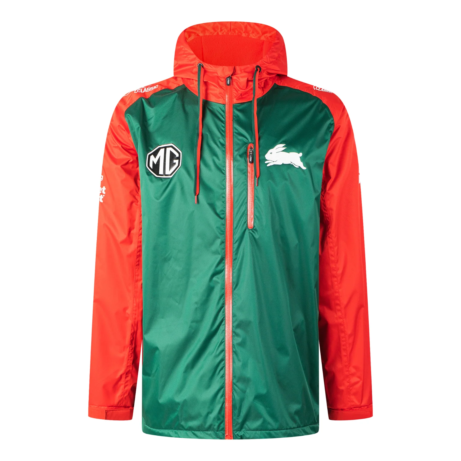 NRL 2026 Wet Weather Jacket - South Sydney Rabbitohs - Adult - Mens